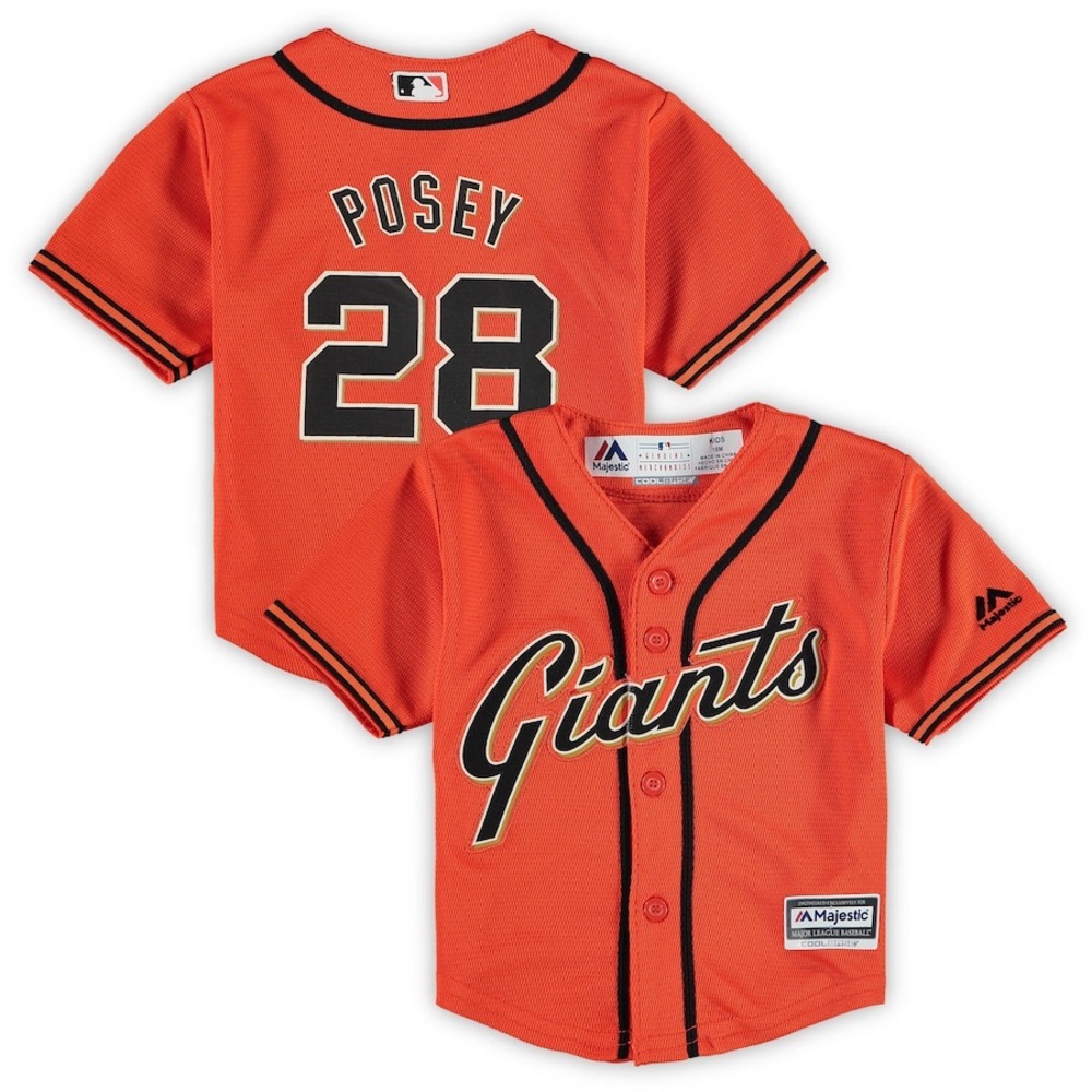 Majestic Orange Buster Posey Replica Jersey